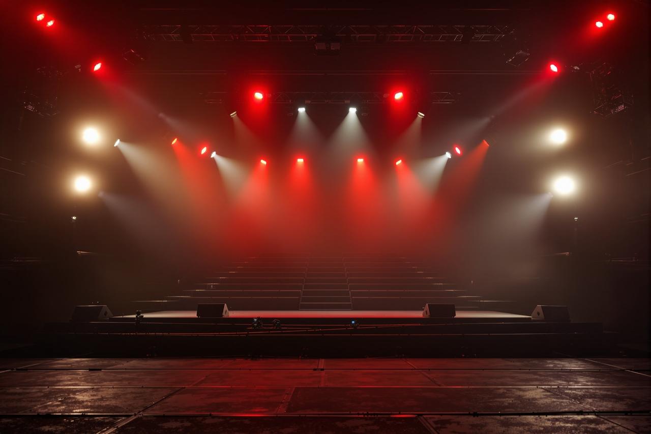 某女歌手演唱会现场突发状况,舞台设备故障